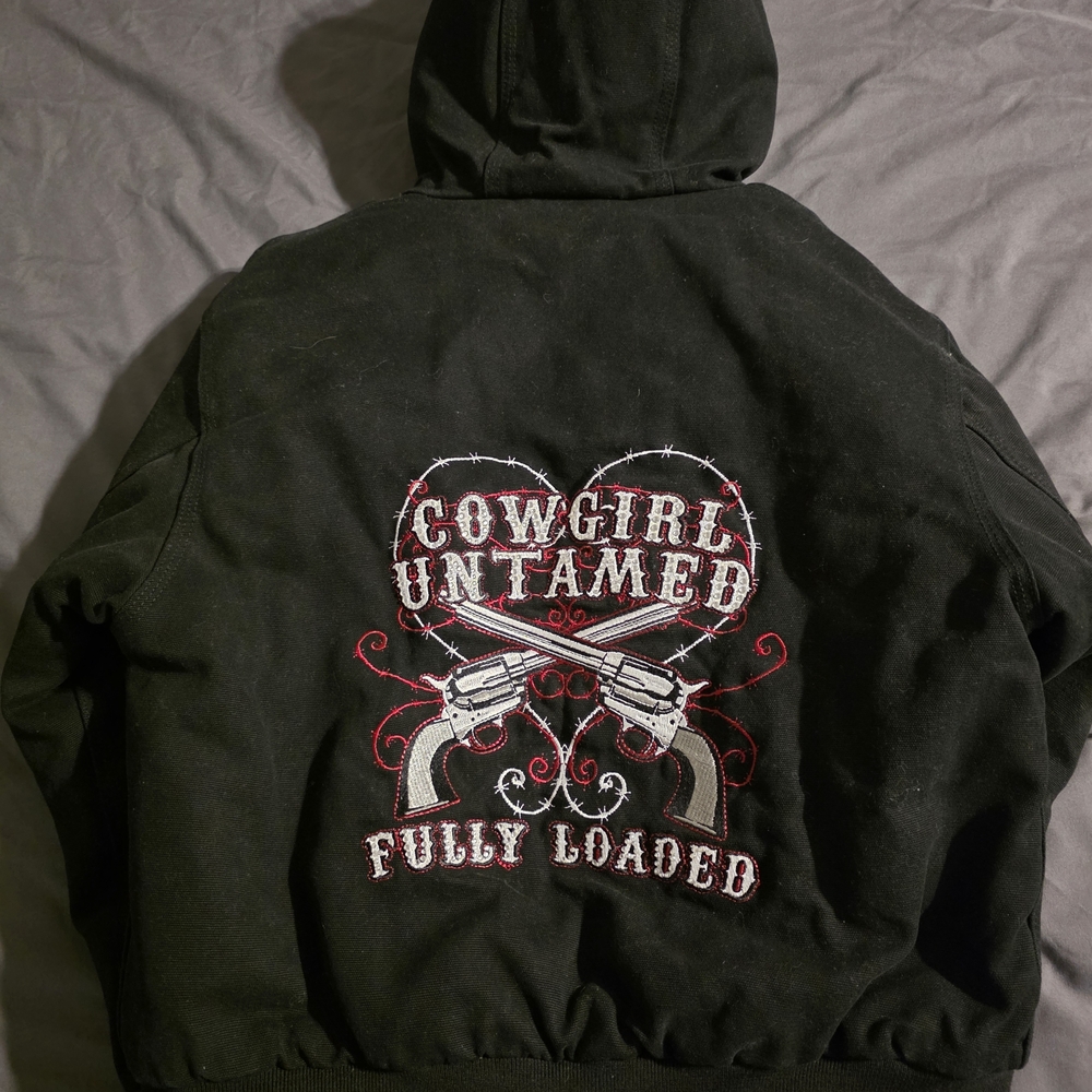 Black Cowgirl Untamed Jean Jacket